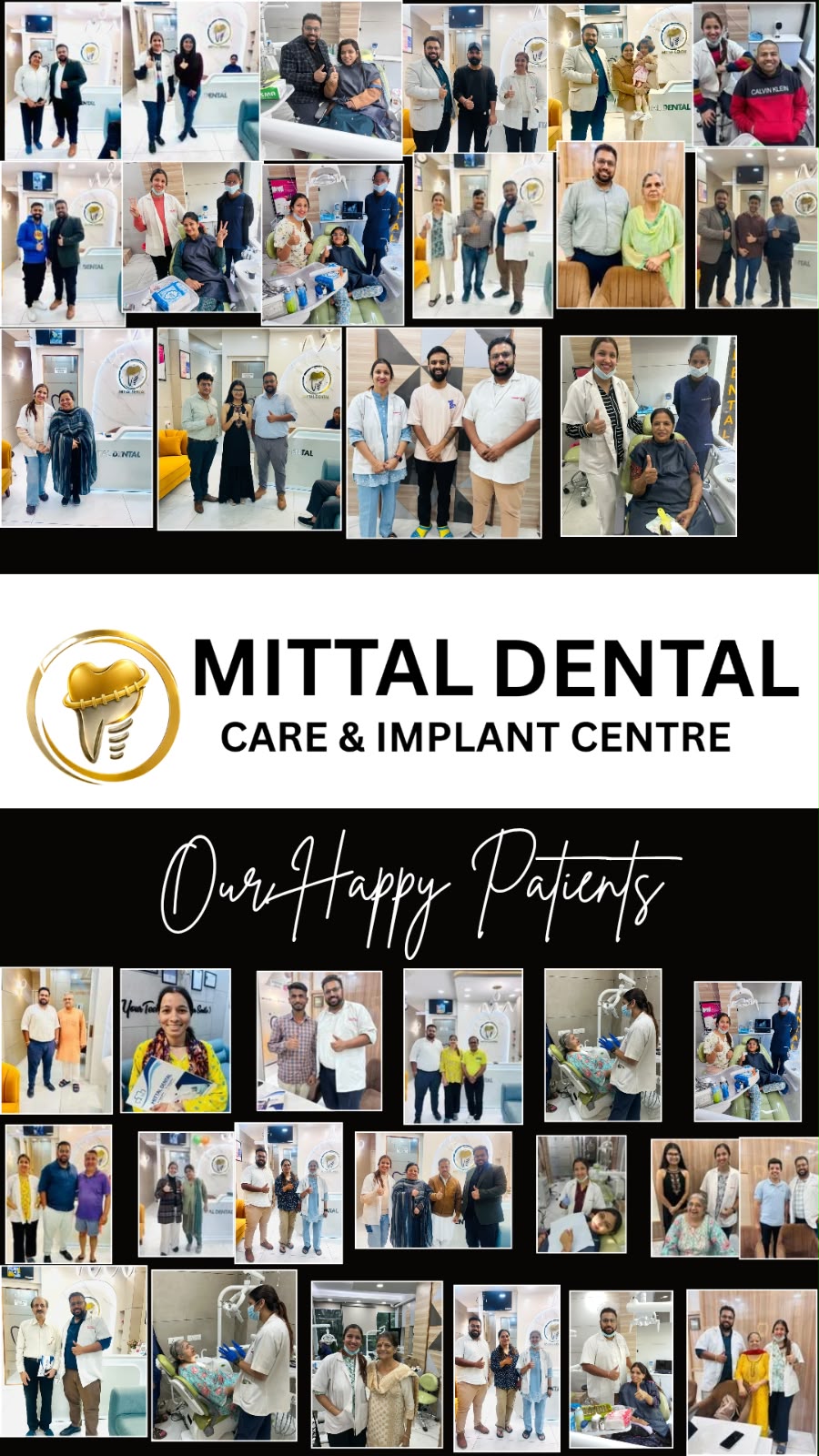 happy patients at Mittal Dental Care and Implant Centre Mohali
